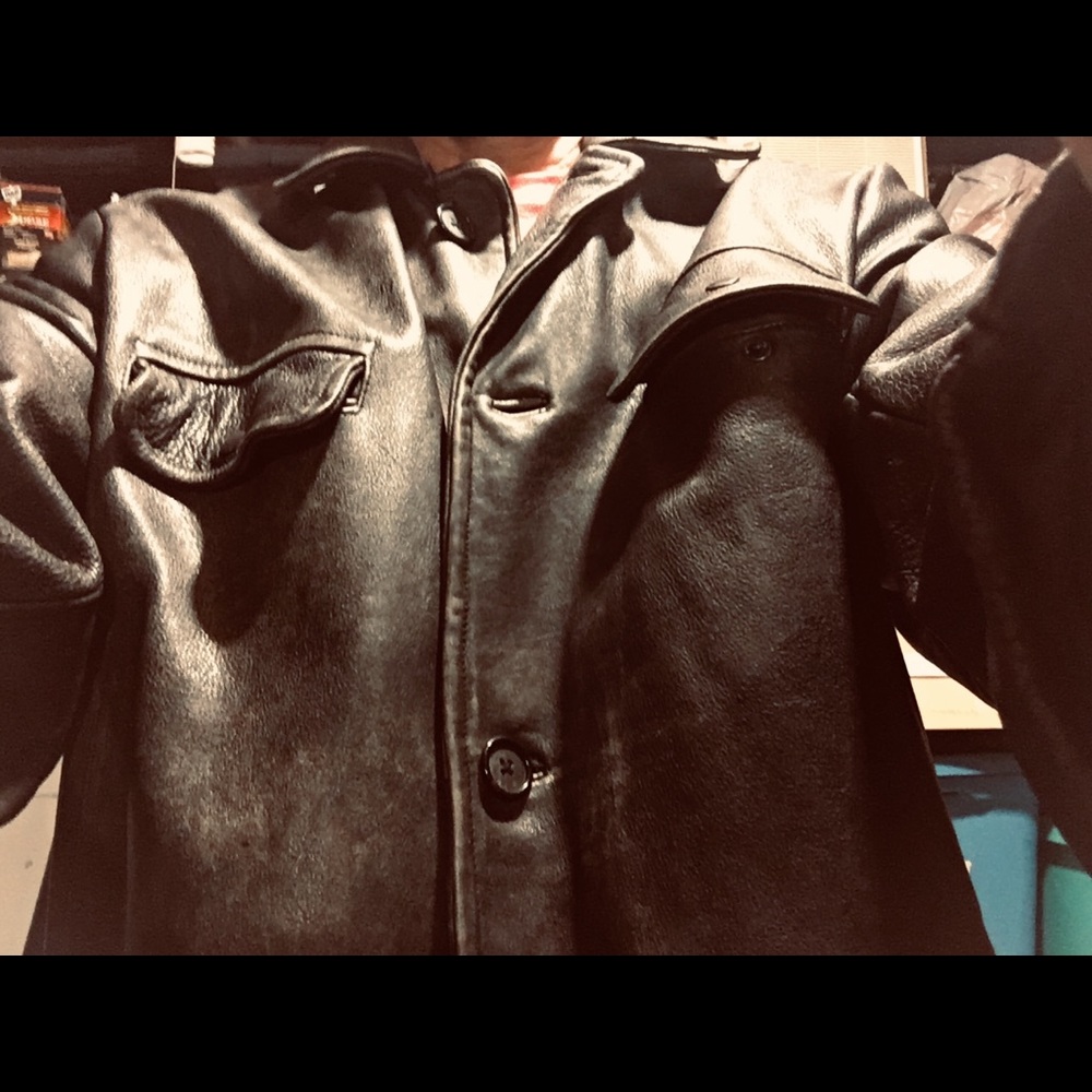 Heavy Leather Coat